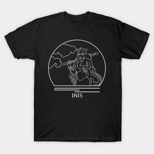 Inis Minimalist Line Drawing - Board Game Inspired Graphic - Tabletop Gaming  - BGG T-Shirt